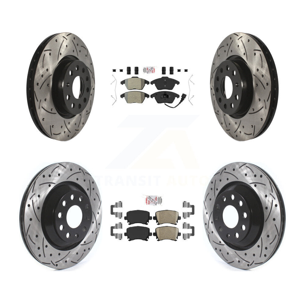 Transit Auto KDA-101041 Disc Brake Kit for 2009-2010 Volkswagen Passat CC - Front and Rear product image