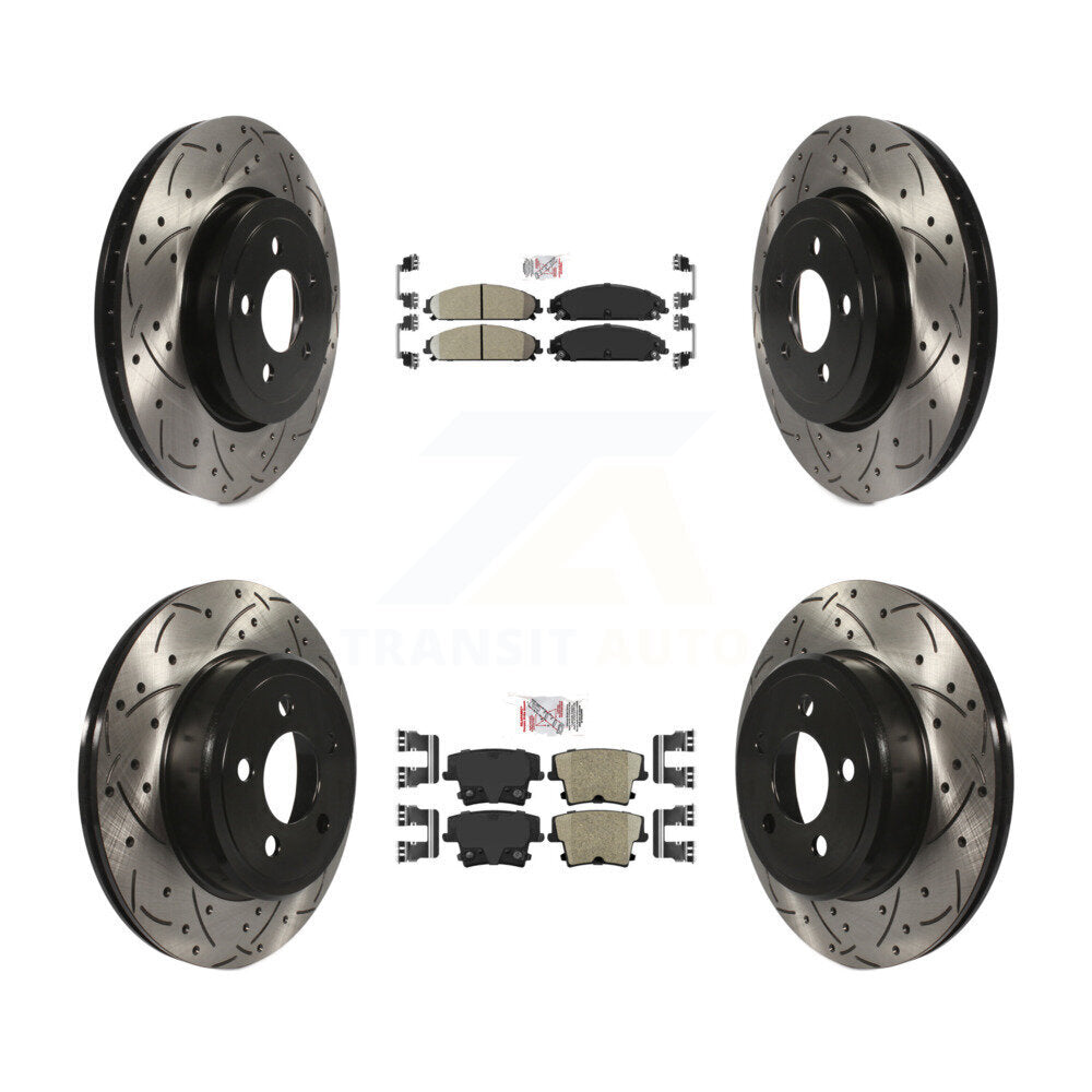 Transit Auto KDA-101057 Disc Brake Kit for 2005-2023 Dodge Challenger, Dodge Charger, Chrysler 300 & more - Front and Rear product image