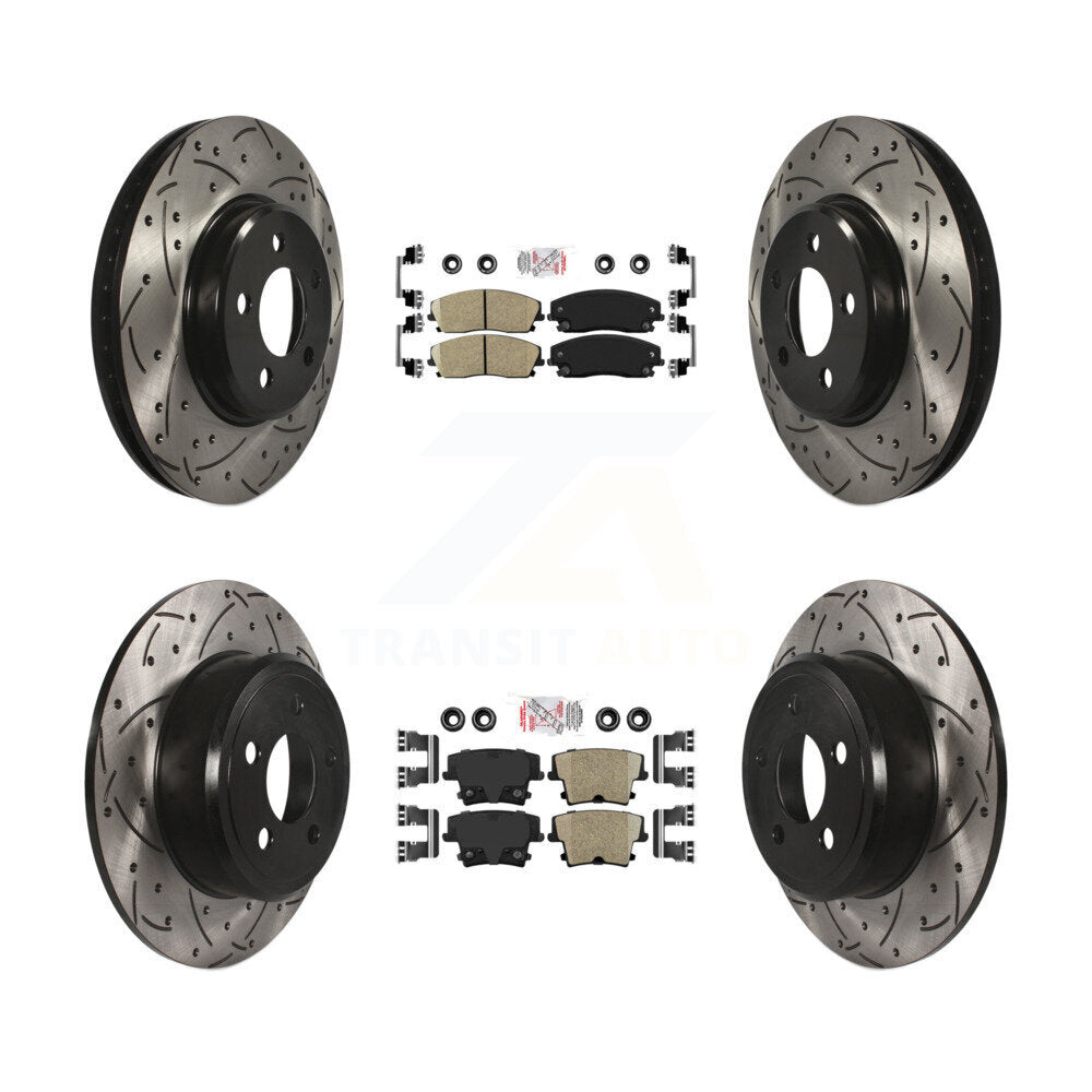 Transit Auto KDA-101059 Disc Brake Kit for 2005-2023 Dodge Charger, Dodge Challenger, Chrysler 300 & more - Front and Rear product image