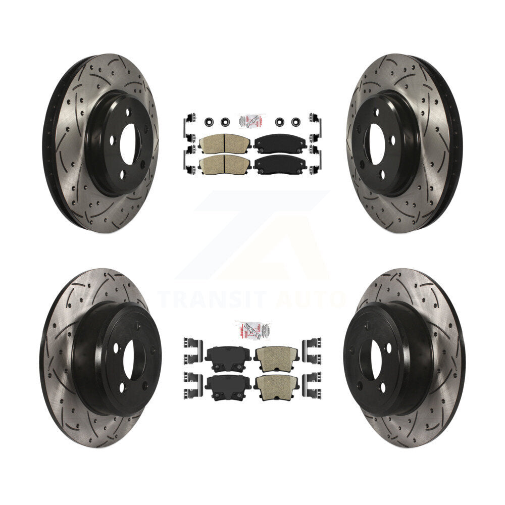 Transit Auto KDA-101061 Disc Brake Kit for 2005-2023 Dodge Charger, Dodge Challenger, Chrysler 300 & more - Front and Rear product image