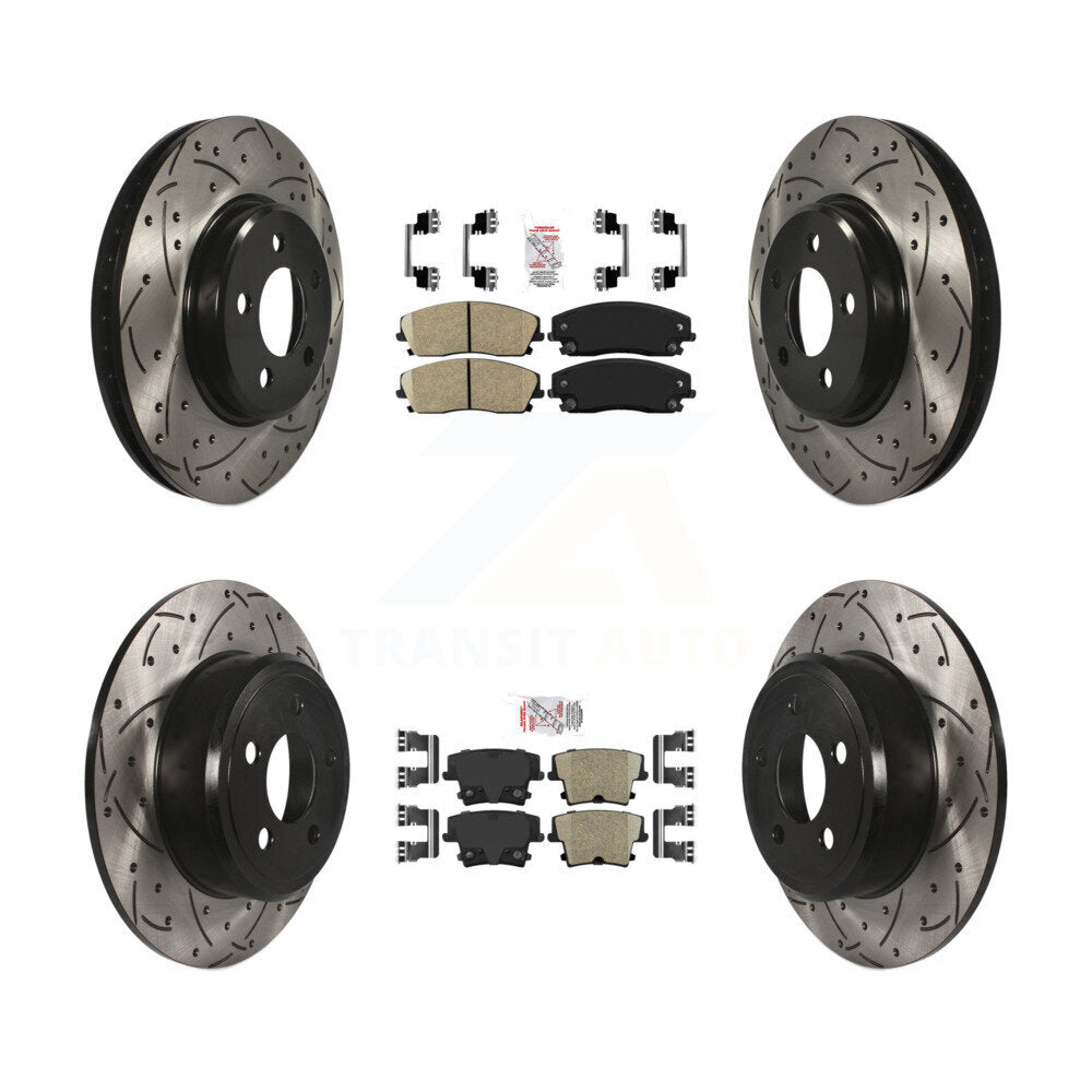 Transit Auto KDA-101065 Disc Brake Kit for 2005-2023 Dodge Charger, Dodge Challenger, Chrysler 300 & more - Front and Rear product image