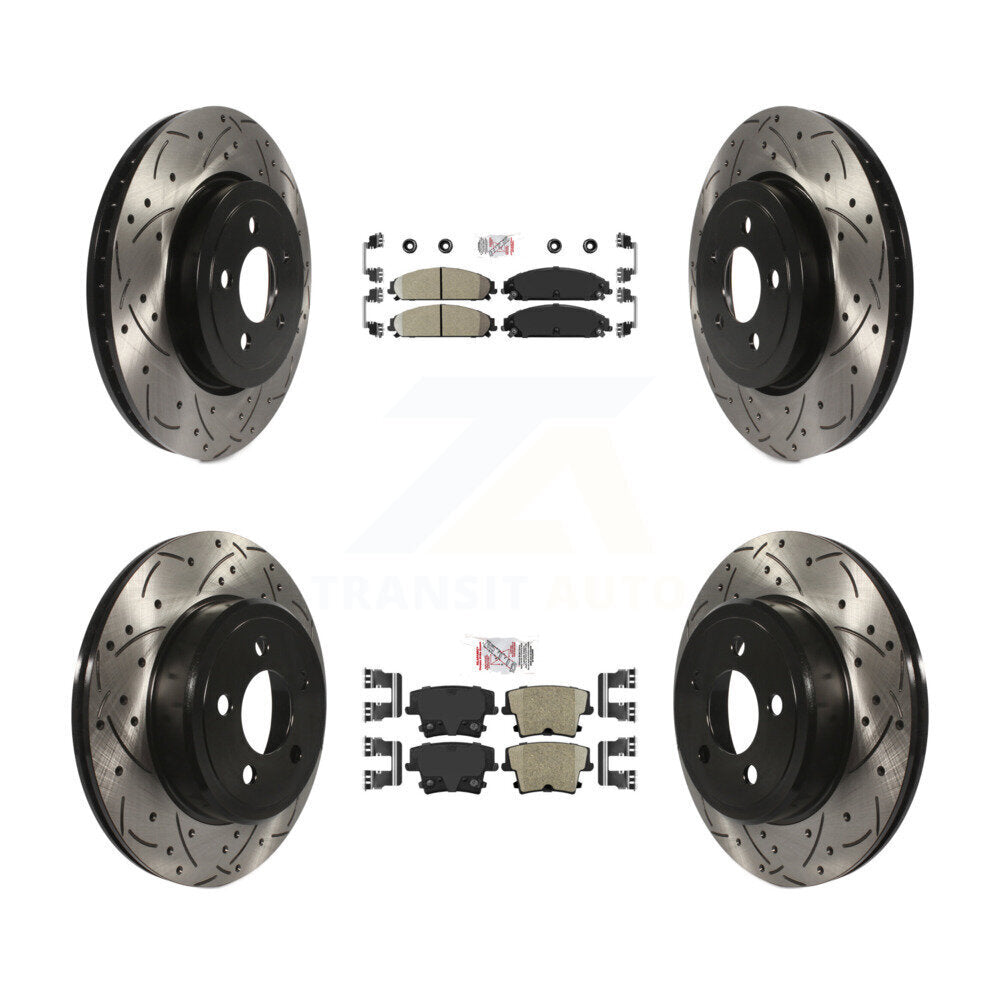 Transit Auto KDA-101076 Disc Brake Kit for 2005-2023 Dodge Challenger, Dodge Charger, Chrysler 300 & more - Front and Rear product image