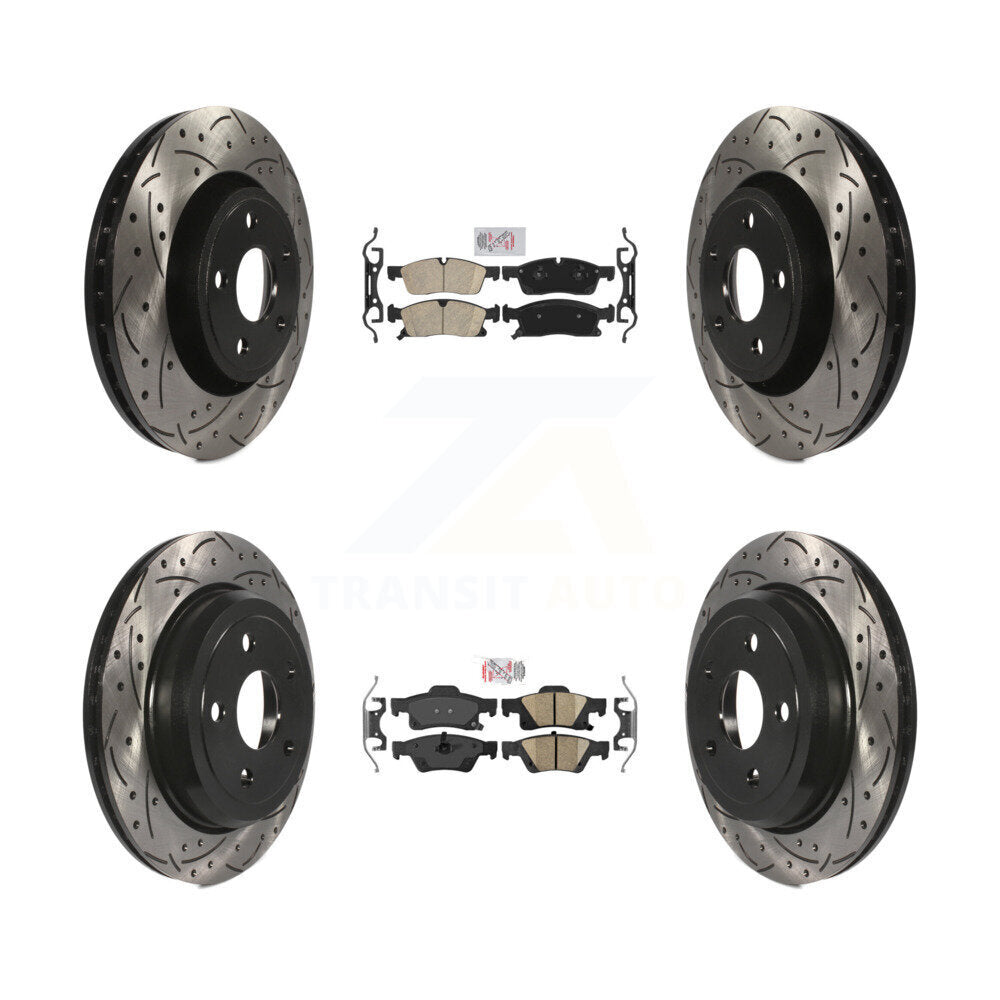 Transit Auto KDA-101098 Disc Brake Kit for 2022 Jeep Grand Cherokee WK - Front and Rear product image