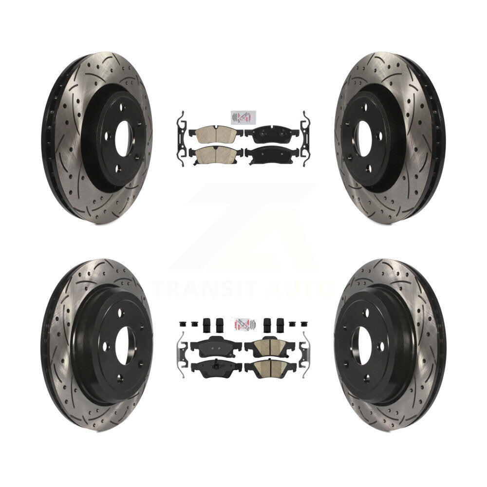 Transit Auto KDA-101099 Disc Brake Kit for 2022 Jeep Grand Cherokee WK - Front and Rear product image
