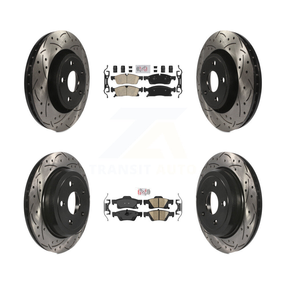 Transit Auto KDA-101100 Disc Brake Kit for 2022 Jeep Grand Cherokee WK - Front and Rear product image