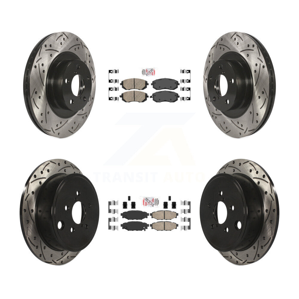 Transit Auto KDA-101109 Disc Brake Kit for 2008-2013 Subaru WRX, Subaru Legacy, Subaru Impreza & more - Front and Rear product image