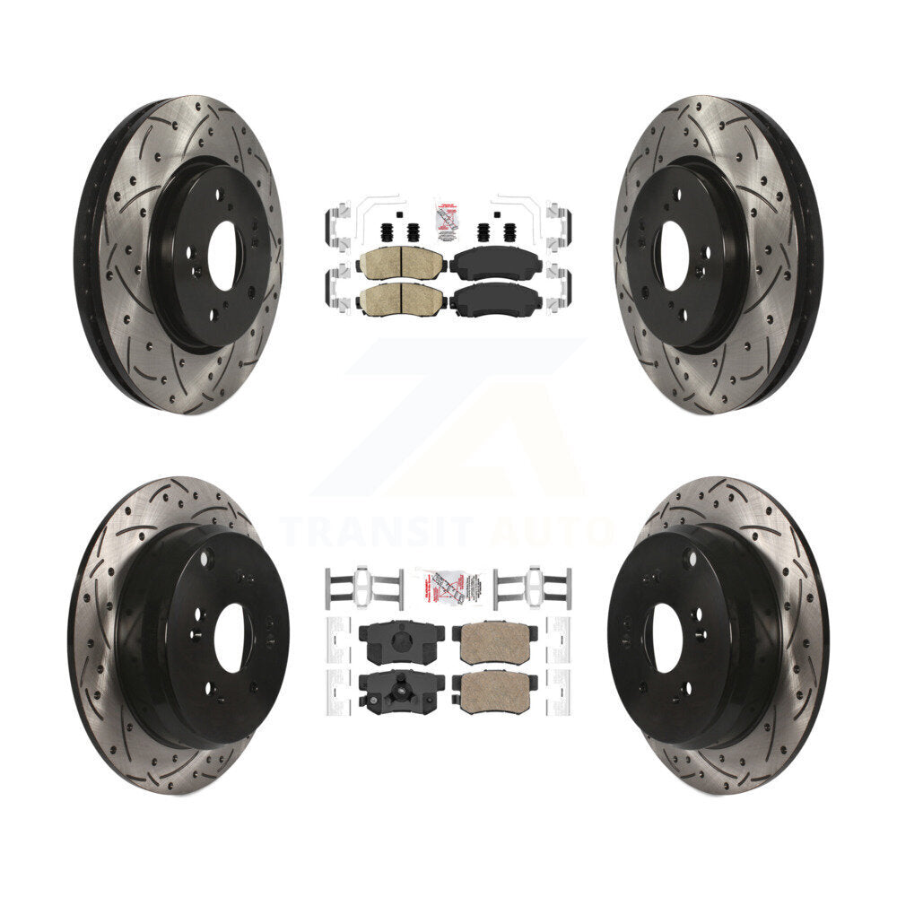 Transit Auto KDA-101126 Disc Brake Kit for 2007-2016 Honda CR-V, Acura RDX - Front and Rear product image