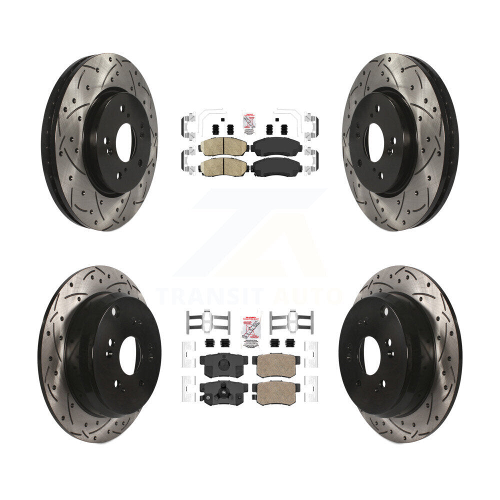Transit Auto KDA-101127 Disc Brake Kit for 2007-2016 Honda CR-V, Acura RDX - Front and Rear product image