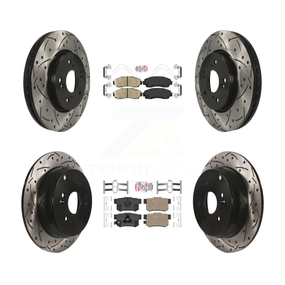 Transit Auto KDA-101128 Disc Brake Kit for 2007-2016 Honda CR-V, Acura RDX - Front and Rear product image