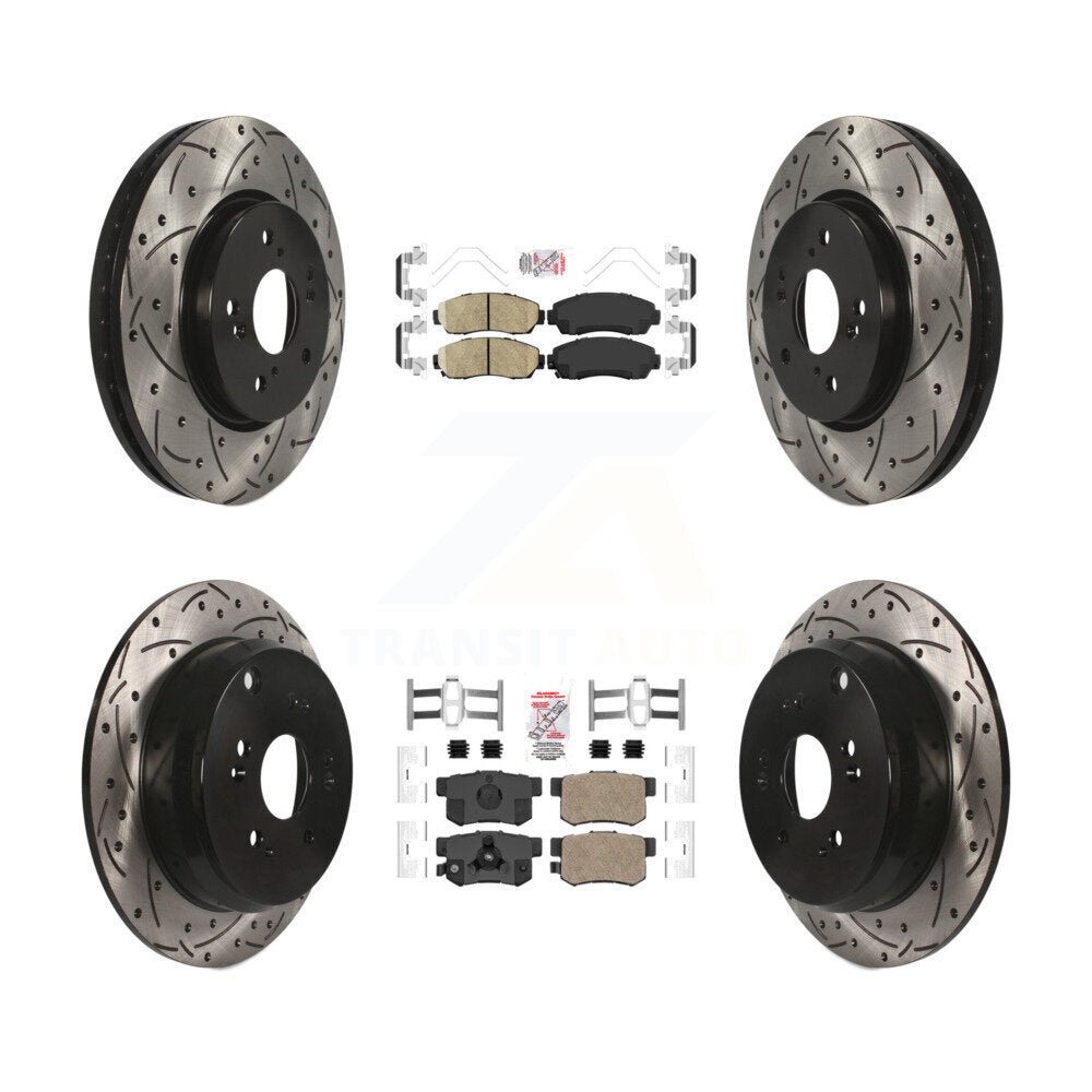Transit Auto KDA-101129 Disc Brake Kit for 2007-2016 Honda CR-V, Acura RDX - Front and Rear product image