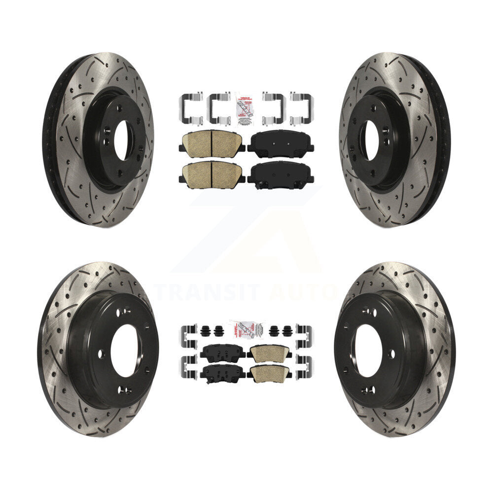 Transit Auto KDA-101156 Disc Brake Kit for 2013-2015 Hyundai Veloster - Front and Rear product image