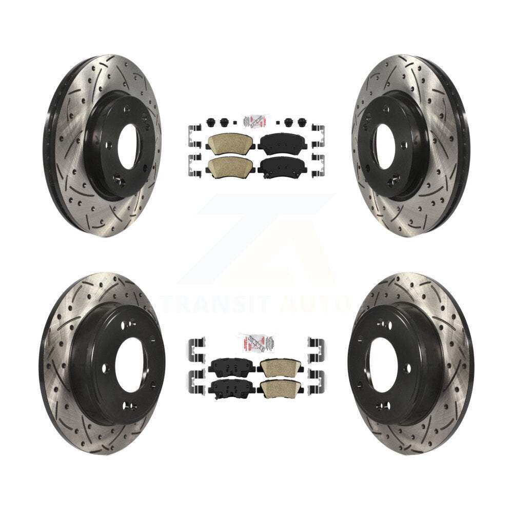 Transit Auto KDA-101157 Disc Brake Kit for 2011-2016 Hyundai Elantra GT, Kia Forte, Kia Forte Koup & more - Front and Rear product image