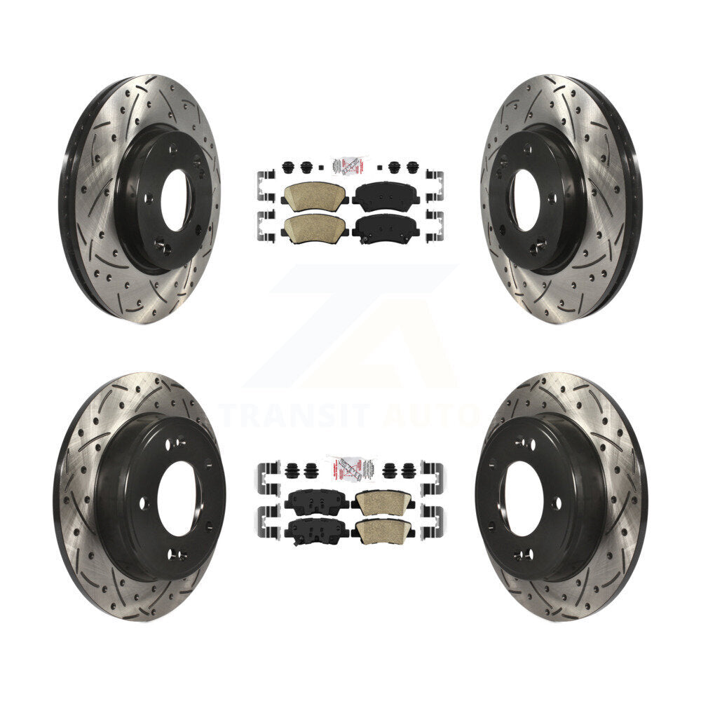 Transit Auto KDA-101158 Disc Brake Kit for 2011-2016 Hyundai Elantra GT, Kia Forte, Kia Forte Koup & more - Front and Rear product image