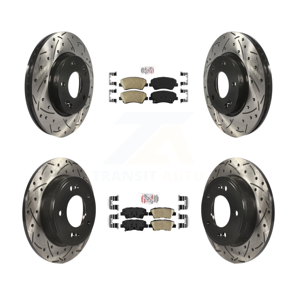 Transit Auto KDA-101159 Disc Brake Kit for 2011-2016 Hyundai Elantra GT, Kia Forte, Kia Forte Koup & more - Front and Rear product image