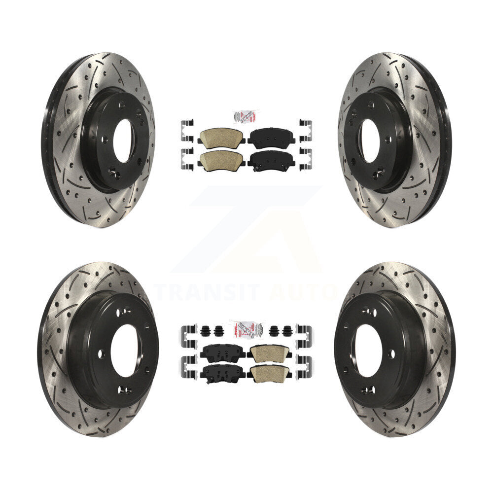 Transit Auto KDA-101160 Disc Brake Kit for 2011-2016 Hyundai Elantra GT, Kia Forte, Kia Forte Koup & more - Front and Rear product image