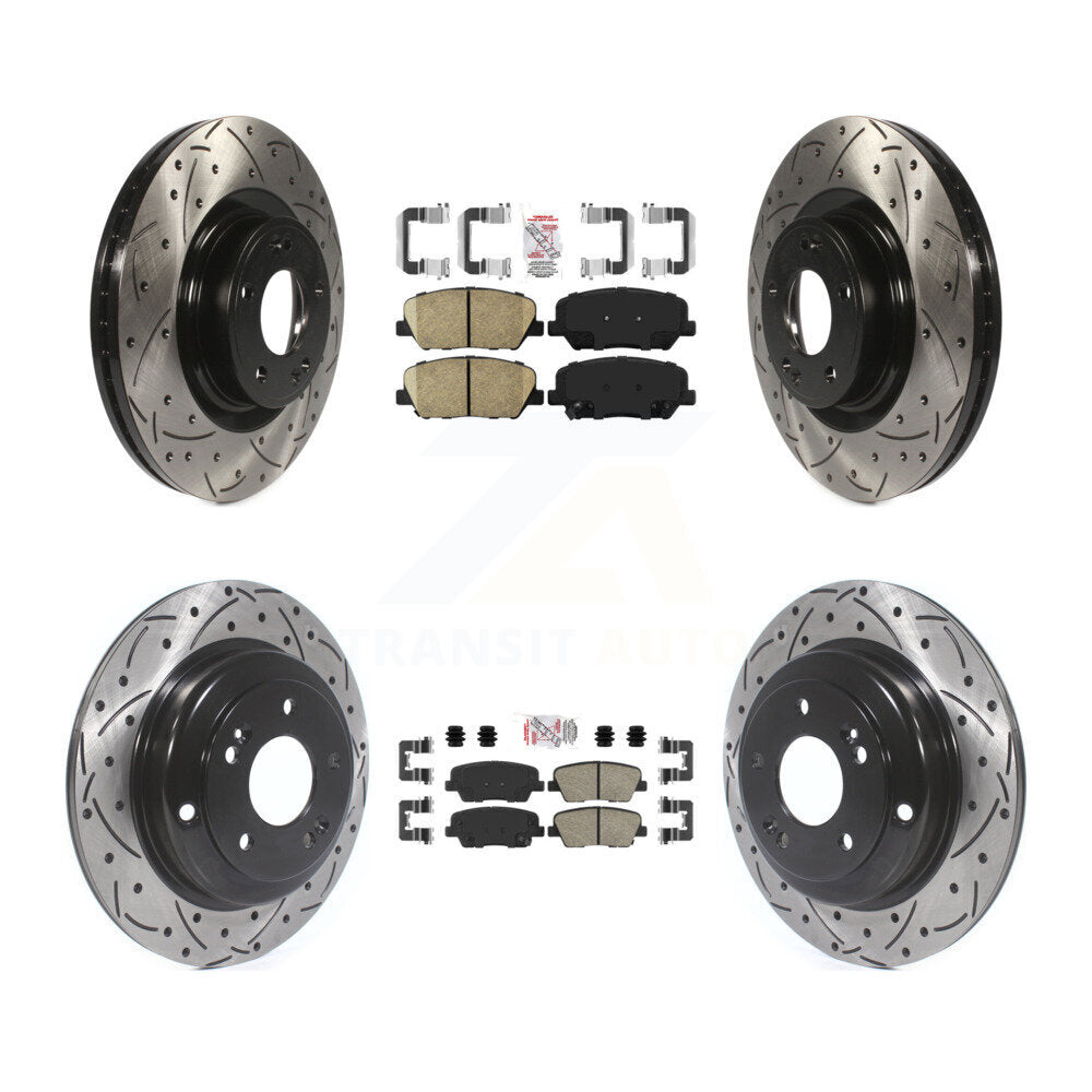 Transit Auto KDA-101164 Disc Brake Kit for 2010-2016 Hyundai Genesis Coupe - Front and Rear product image