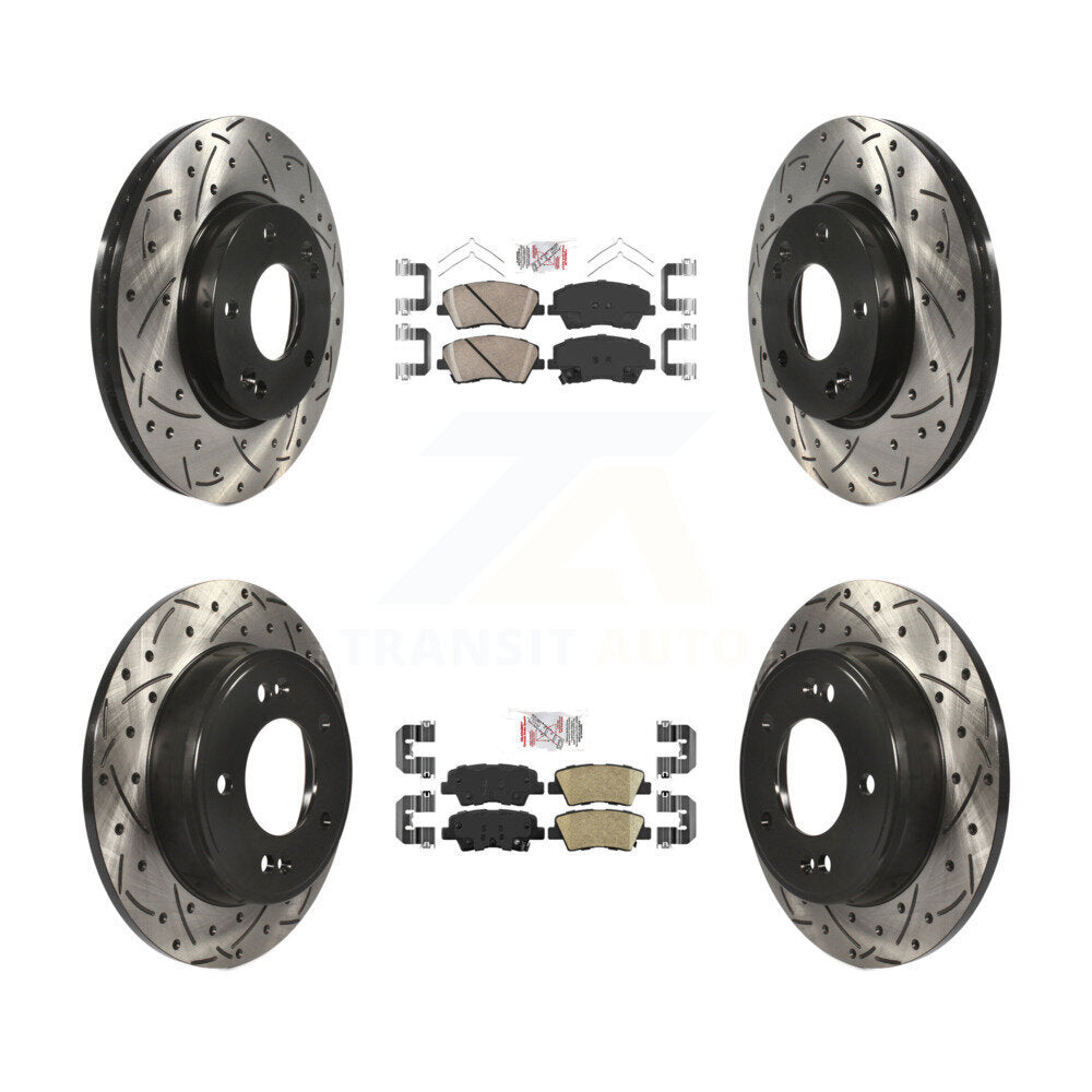Transit Auto KDA-101259 Disc Brake Kit for 2017-2020 Hyundai Elantra - Front and Rear product image