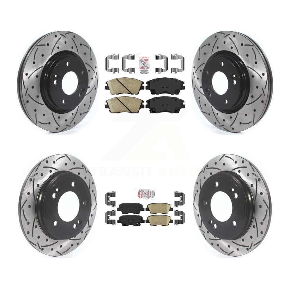 Transit Auto KDA-101260 Disc Brake Kit for 2017-2020 Hyundai Elantra - Front and Rear product image