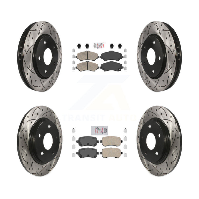 Transit Auto KDA-101281 Disc Brake Kit for 2008-2012 Chrysler Town & Country, Dodge Grand Caravan, Dodge Journey & more - Front and Rear product image