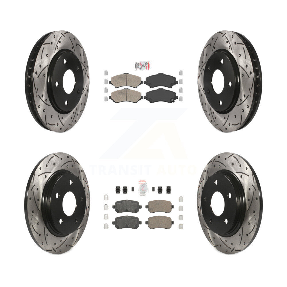 Transit Auto KDA-101282 Disc Brake Kit for 2008-2012 Chrysler Town & Country, Dodge Grand Caravan, Dodge Journey & more - Front and Rear product image