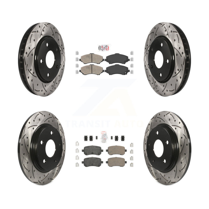 Transit Auto KDA-101282 Disc Brake Kit for 2008-2012 Chrysler Town & Country, Dodge Grand Caravan, Dodge Journey & more - Front and Rear product image