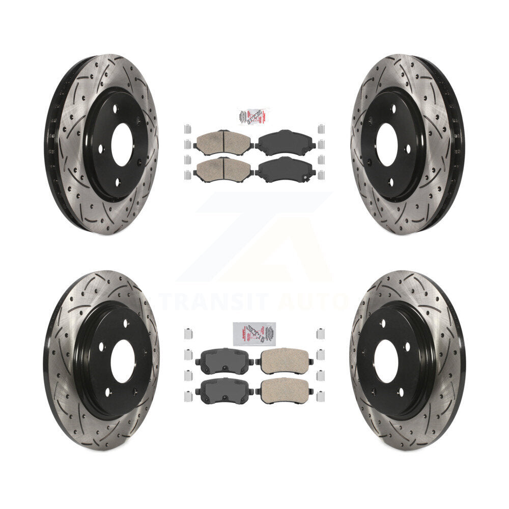 Transit Auto KDA-101283 Disc Brake Kit for 2008-2012 Chrysler Town & Country, Dodge Grand Caravan, Dodge Journey & more - Front and Rear product image
