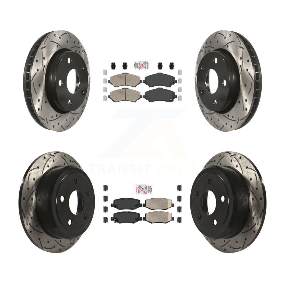 Transit Auto KDA-101284 Disc Brake Kit for 2007-2017 Jeep Wrangler - Front and Rear product image