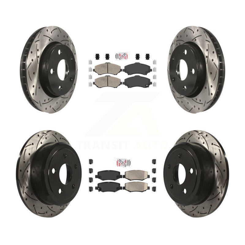 Transit Auto KDA-101284 Disc Brake Kit for 2007-2017 Jeep Wrangler - Front and Rear product image
