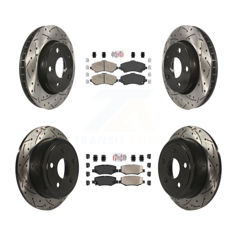 Transit Auto KDA-101285 Disc Brake Kit for 2007-2017 Jeep Wrangler - Front and Rear product image