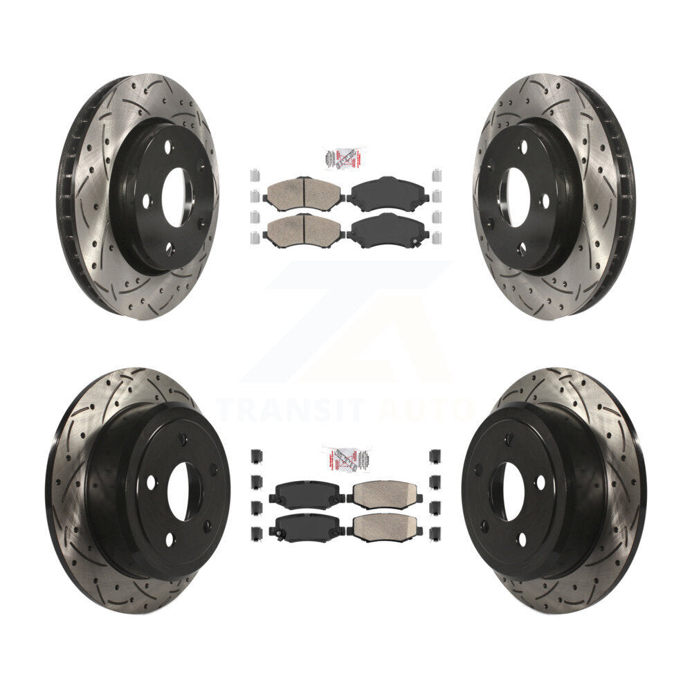 Transit Auto KDA-101286 Disc Brake Kit for 2007-2017 Jeep Wrangler - Front and Rear product image