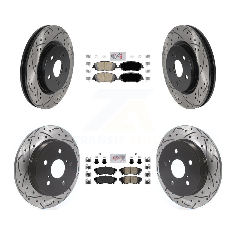 Transit Auto KDA-101306 Disc Brake Kit for 2018-2024 Toyota Camry, Lexus ES300h, Lexus ES350 & more - Front and Rear product image