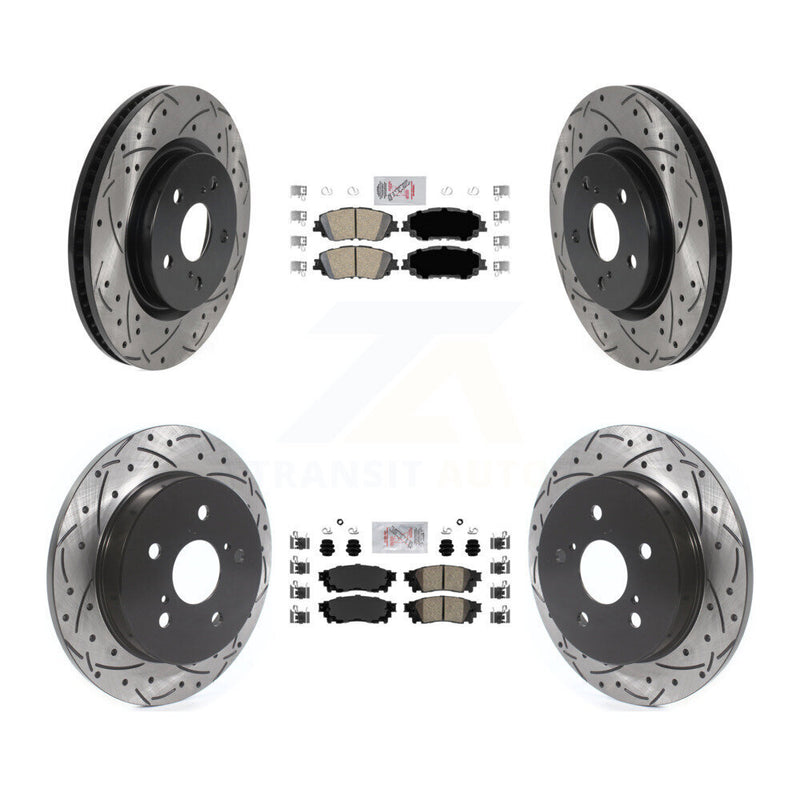 Transit Auto KDA-101306 Disc Brake Kit for 2018-2024 Toyota Camry, Lexus ES300h, Lexus ES350 & more - Front and Rear product image