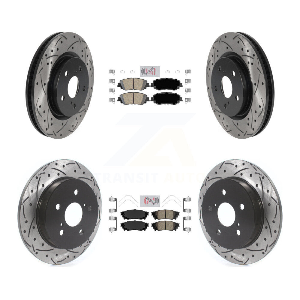Transit Auto KDA-101307 Disc Brake Kit for 2018-2024 Toyota Camry, Lexus ES300h, Lexus ES350 & more - Front and Rear product image