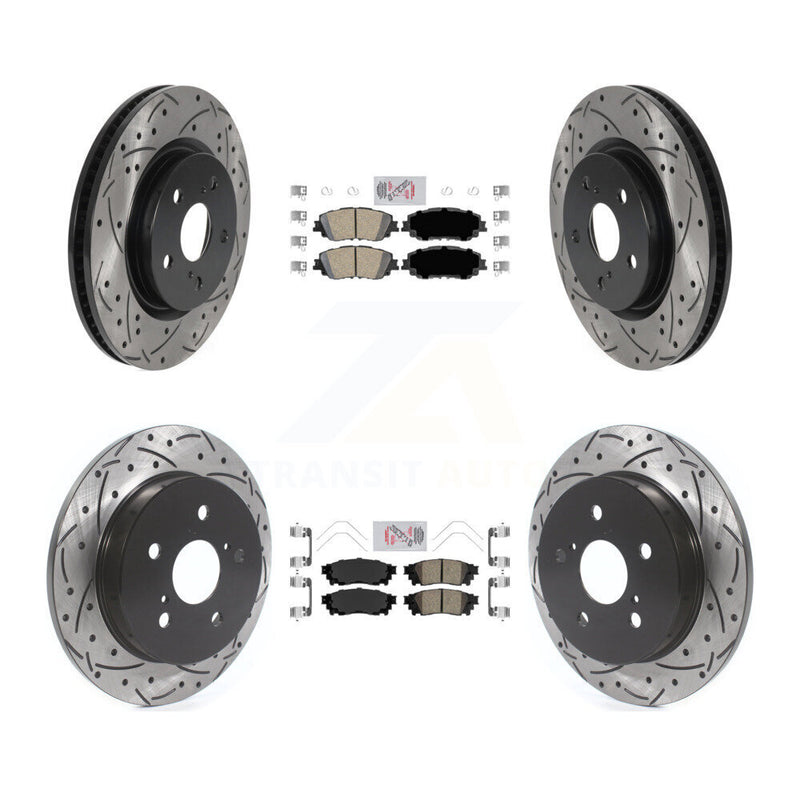 Transit Auto KDA-101307 Disc Brake Kit for 2018-2024 Toyota Camry, Lexus ES300h, Lexus ES350 & more - Front and Rear product image