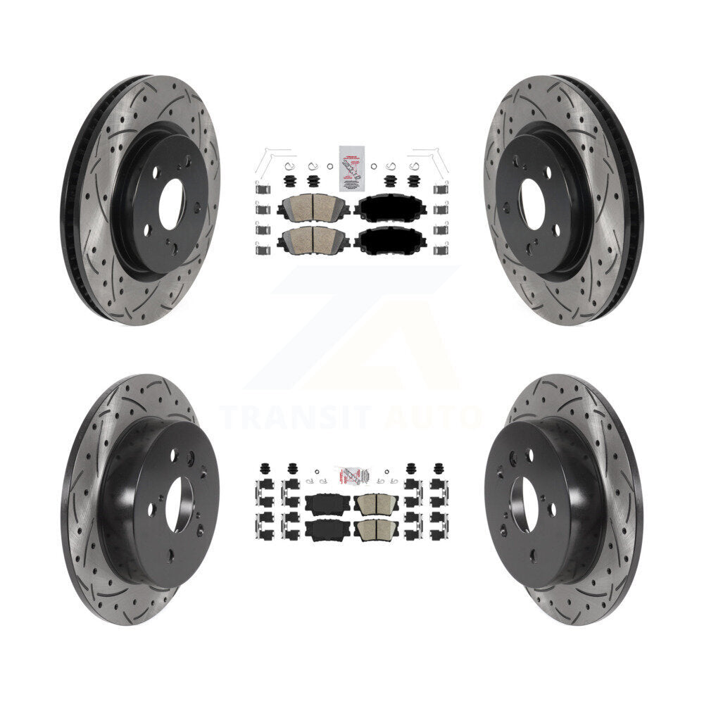 Transit Auto KDA-101308 Disc Brake Kit for 2018-2024 Toyota Camry - Front and Rear product image
