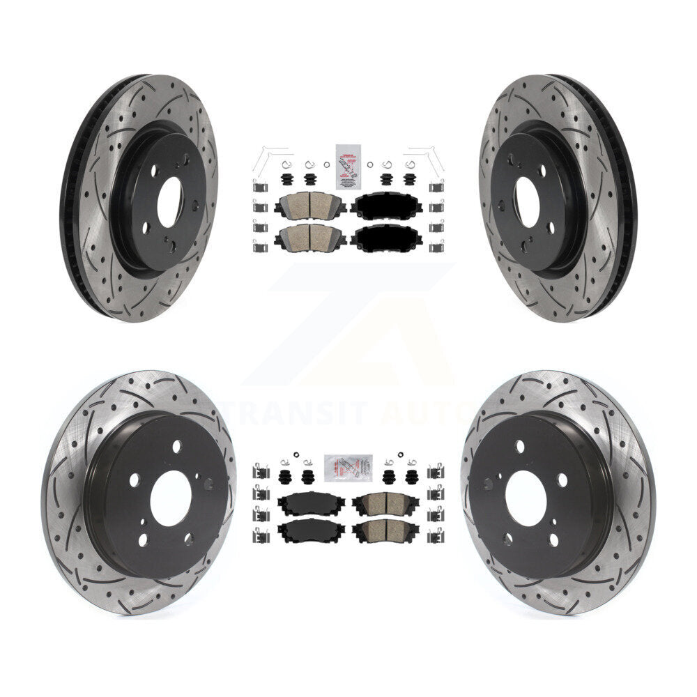 Transit Auto KDA-101314 Disc Brake Kit for 2018-2024 Toyota Camry, Lexus ES300h, Lexus ES350 & more - Front and Rear product image