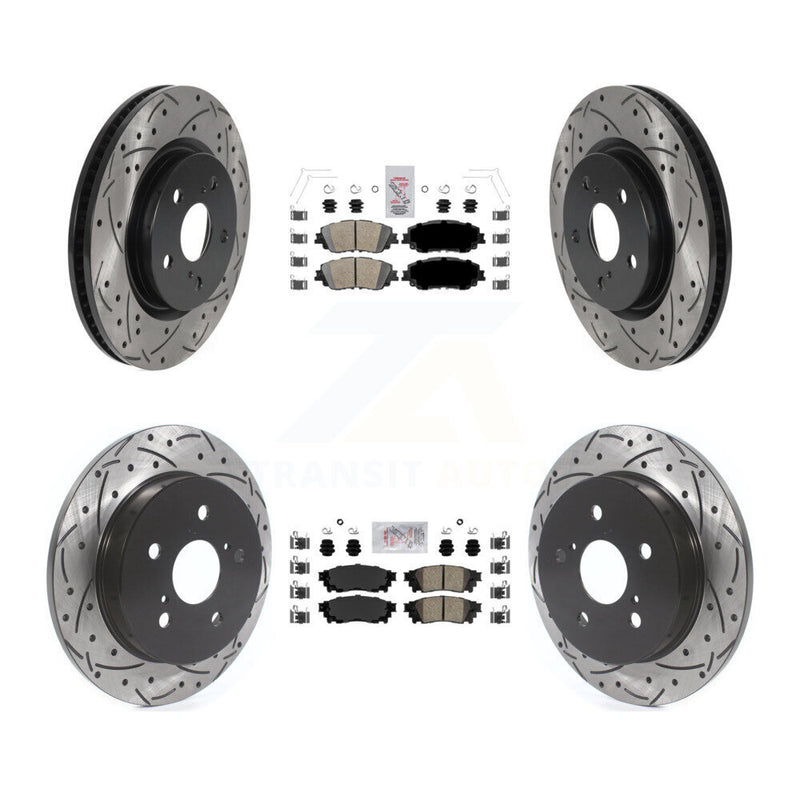 Transit Auto KDA-101314 Disc Brake Kit for 2018-2024 Toyota Camry, Lexus ES300h, Lexus ES350 & more - Front and Rear product image