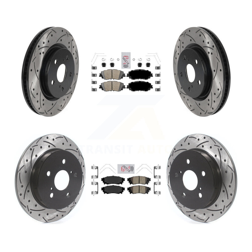 Transit Auto KDA-101315 Disc Brake Kit for 2018-2024 Toyota Camry, Lexus ES300h, Lexus ES350 & more - Front and Rear product image