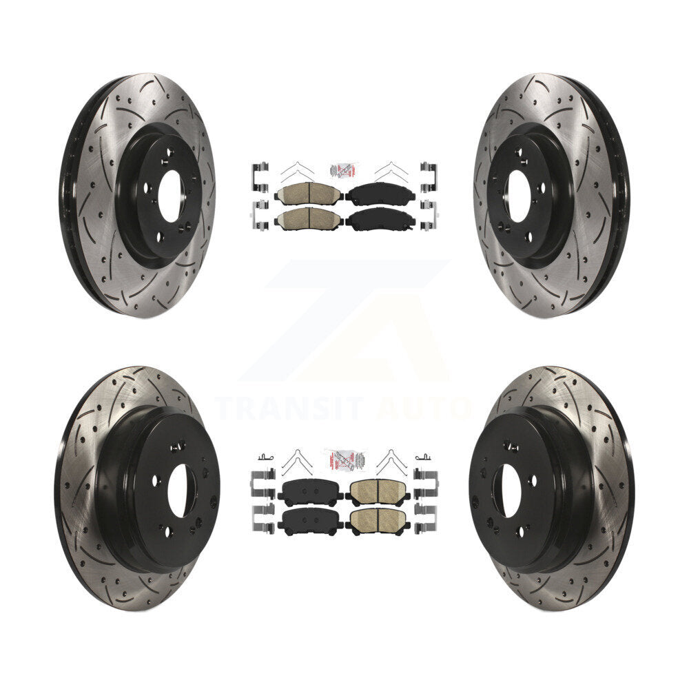 Transit Auto KDA-101340 Disc Brake Kit for 2007-2015 Acura ZDX, Honda Pilot, Acura MDX - Front and Rear product image
