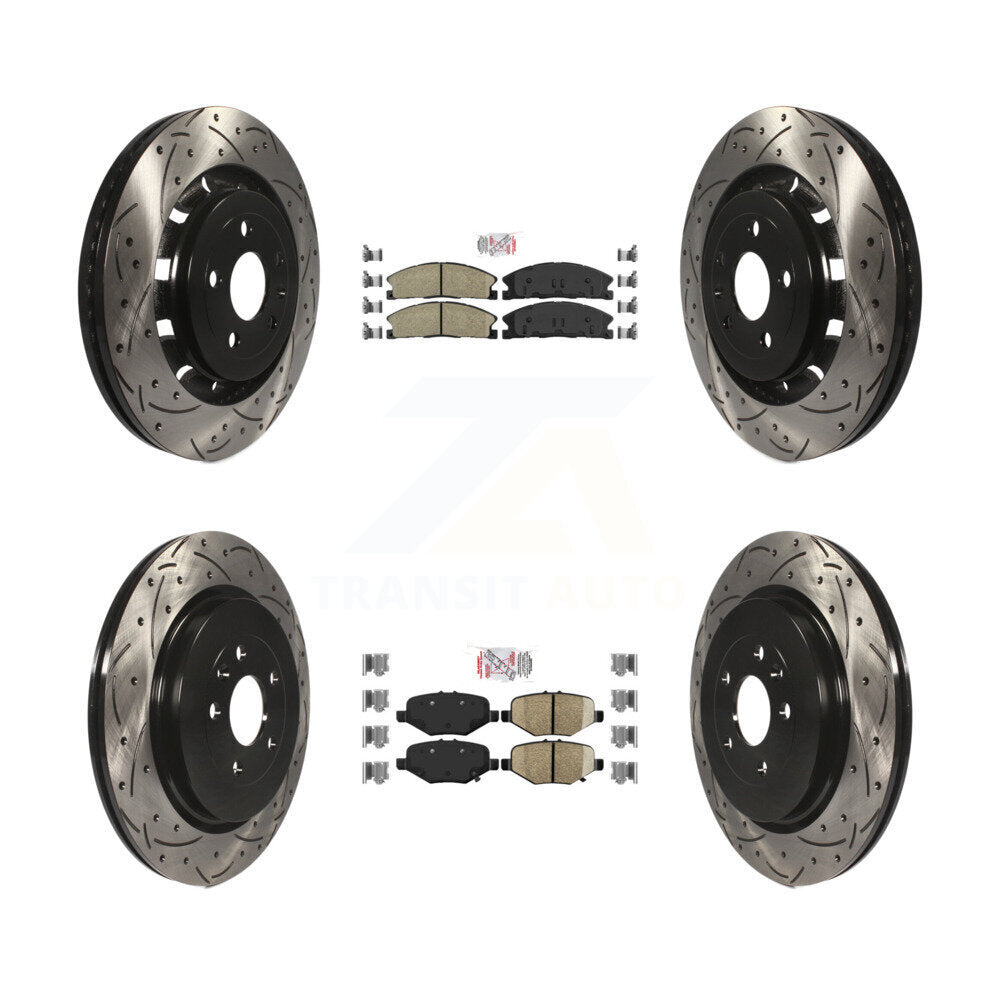 Transit Auto KDA-101342 Disc Brake Kit for 2012-2019 Ford Taurus, Ford Explorer, Ford Special Service Police Sedan & more - Front and Rear product image