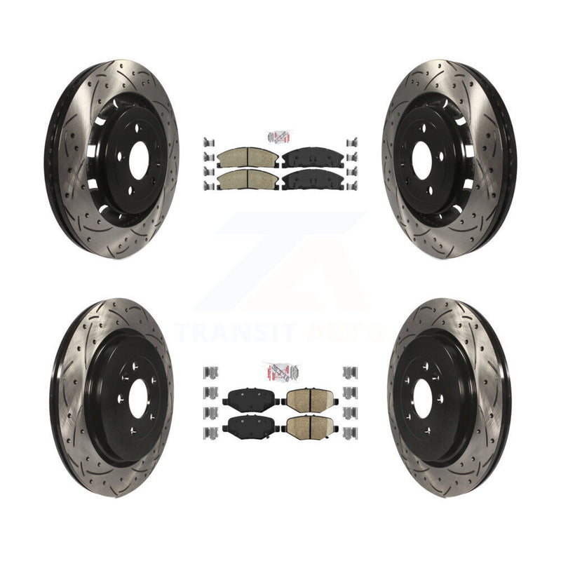 Transit Auto KDA-101342 Disc Brake Kit for 2012-2019 Ford Taurus, Ford Explorer, Ford Special Service Police Sedan & more - Front and Rear product image