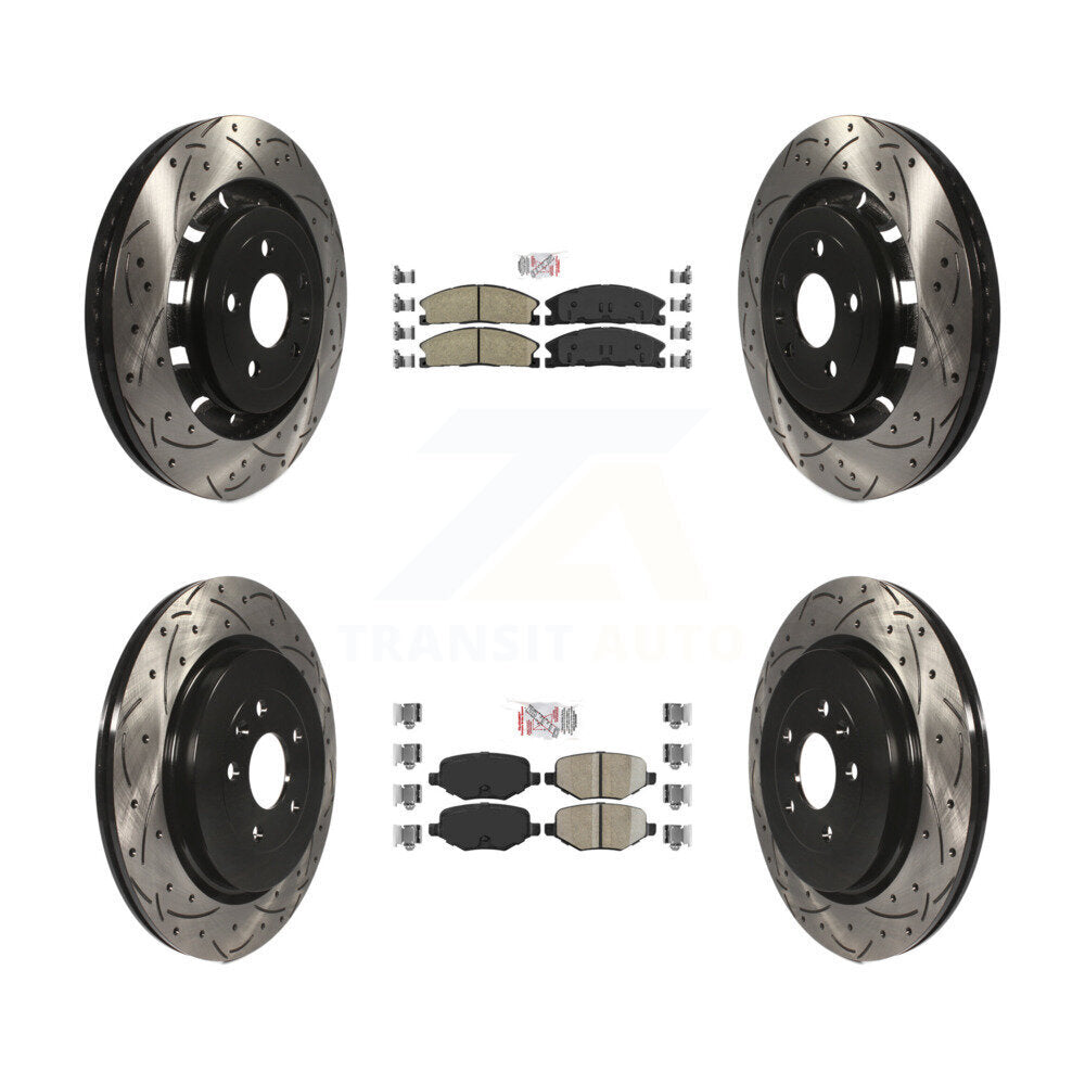 Transit Auto KDA-101344 Disc Brake Kit for 2012-2019 Ford Taurus, Lincoln MKT, Ford Explorer & more - Front and Rear product image