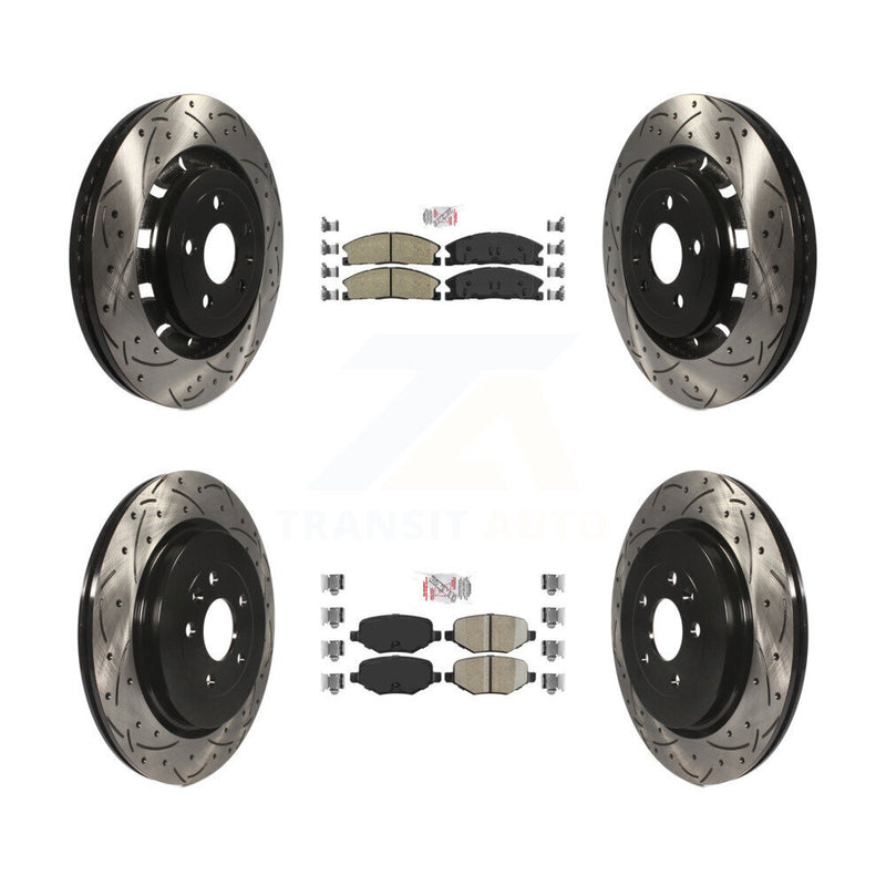 Transit Auto KDA-101344 Disc Brake Kit for 2012-2019 Ford Taurus, Lincoln MKT, Ford Explorer & more - Front and Rear product image