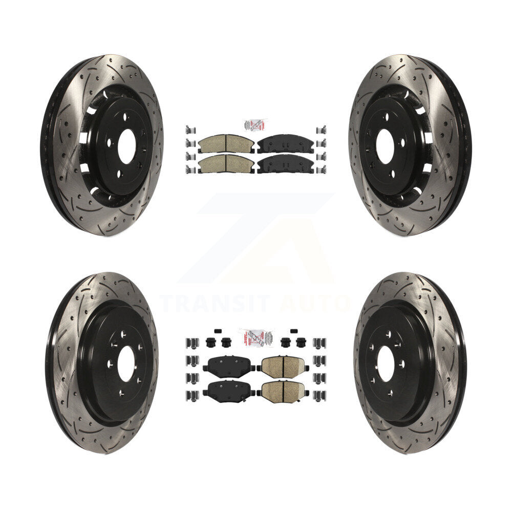 Transit Auto KDA-101346 Disc Brake Kit for 2012-2019 Ford Taurus, Ford Explorer, Ford Special Service Police Sedan & more - Front and Rear product image