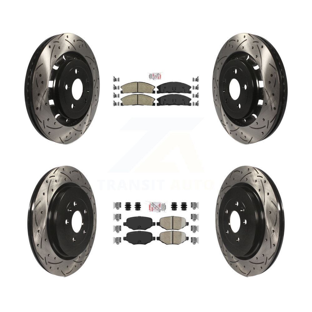 Transit Auto KDA-101348 Disc Brake Kit for 2012-2019 Ford Taurus, Lincoln MKT, Ford Explorer & more - Front and Rear product image