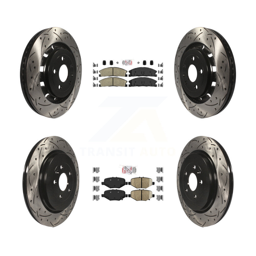 Transit Auto KDA-101354 Disc Brake Kit for 2012-2019 Ford Taurus, Ford Explorer, Ford Special Service Police Sedan & more - Front and Rear product image