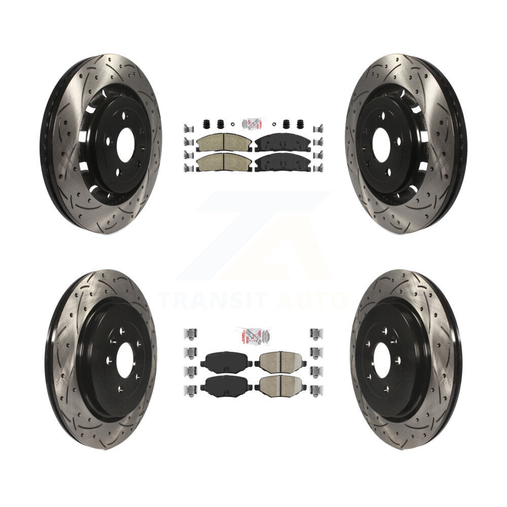 Transit Auto KDA-101356 Disc Brake Kit for 2012-2019 Ford Taurus, Lincoln MKT, Ford Explorer & more - Front and Rear product image