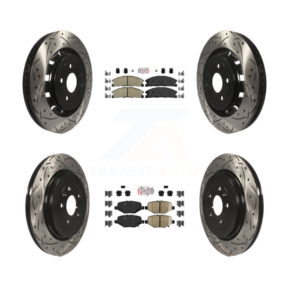 Transit Auto KDA-101358 Disc Brake Kit for 2012-2019 Ford Taurus, Ford Explorer, Ford Special Service Police Sedan & more - Front and Rear product image