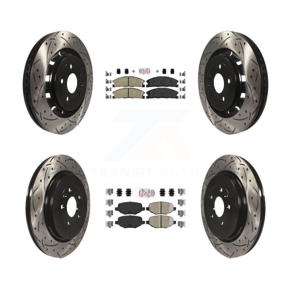 Transit Auto KDA-101360 Disc Brake Kit for 2012-2019 Ford Taurus, Lincoln MKT, Ford Explorer & more - Front and Rear product image