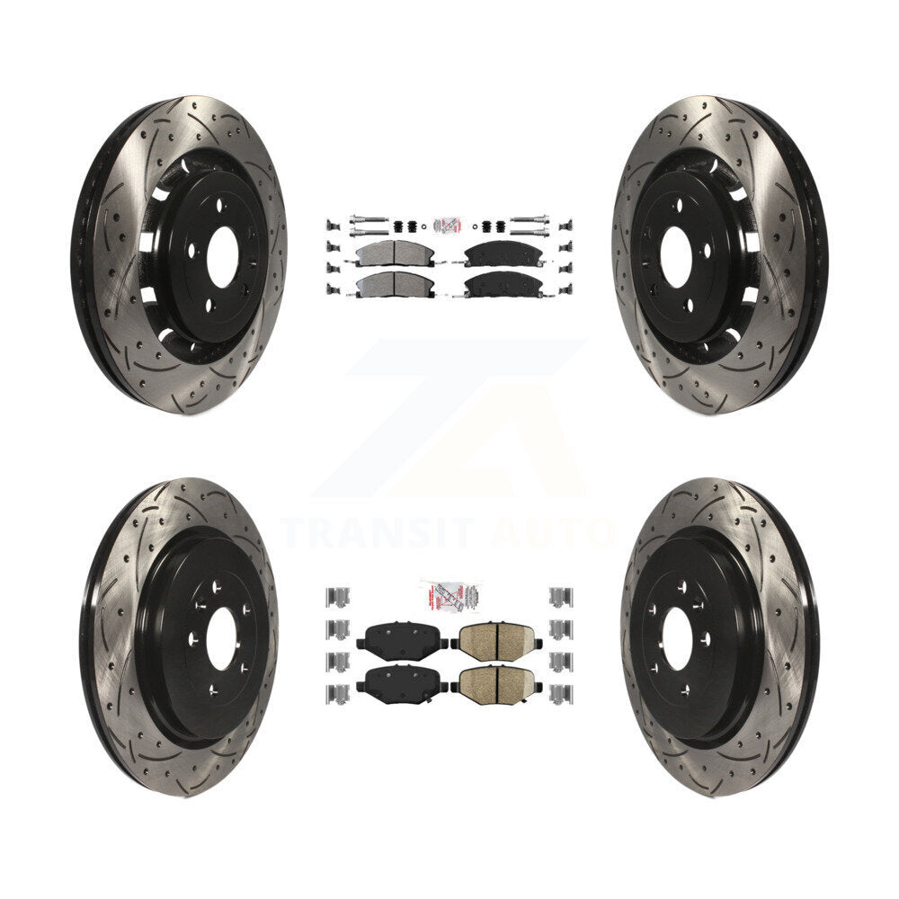 Transit Auto KDA-101390 Disc Brake Kit for 2012-2019 Ford Taurus, Ford Explorer, Ford Special Service Police Sedan & more - Front and Rear product image